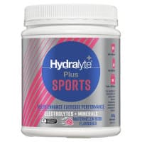 Hydralyte Plus Sports Plus Electrolytes Plus Minerals Watermelon Rush Flavoured Powder