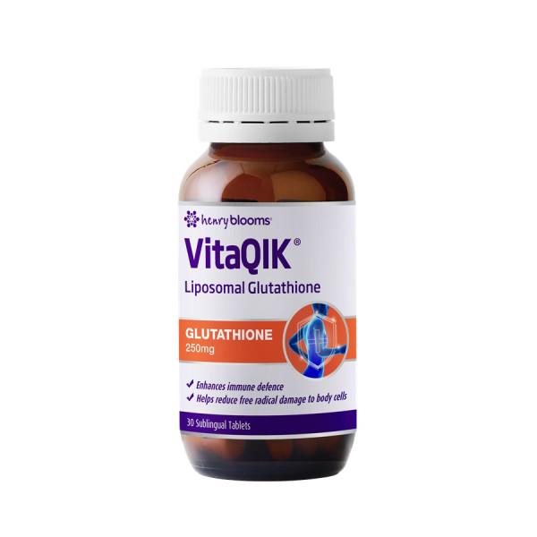 Buy Henry Blooms VitaQIK Glutathione 250mg 30 Tablets Online