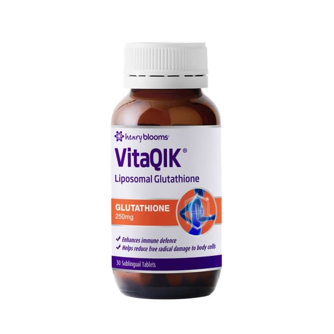 Buy Henry Blooms VitaQIK Glutathione 250mg 30 Tablets Online