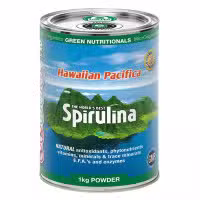 Green Nutritionals Hawaiian Pacifica Spirulina 1kg Powder eCan