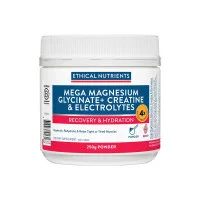 Ethical Nutrients Mega Magnesium Glycinate Plus Creatine and Electrolytes 250g