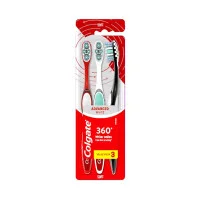 Colgate Toothbrush 360 Advanced Optic White 3 Pack Soft