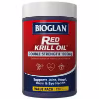 Bioglan Red Krill Oil  Double Strength Tablets 120