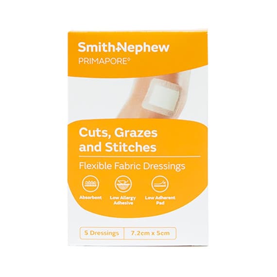 Buy Primapore Dressing 7.2cm x 5cm 5 Pack Online Chempro AU