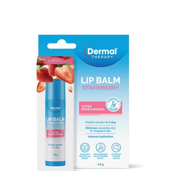 Buy Dermal Therapy Lip Balm Strawberry 4.8g Online Chempro AU