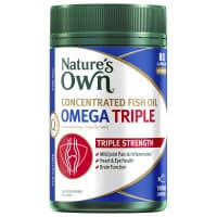 Natures Own Concentrated Fish Oil Omega Triple Capsules 80