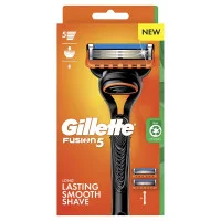 Gillette Fusion Manual Mens Razor Handle 2 Razor Blade Refills