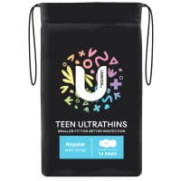 U by Kotex Ultra Thin Teen Regular Wing 14 Pack