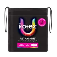 U by Kotex Ultra Thin Super Wing 18 Pack