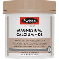 Swisse Ultiboost Magnesium Calcium Plus D3 180 Tablets
