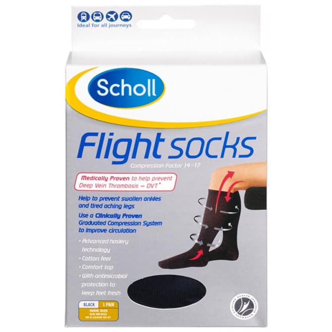 Buy Scholl Flight Socks Mens 9 to 12 Black Online
