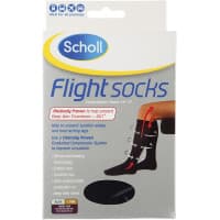 Scholl Flight Socks Unisex W8 10 M6 9 Black