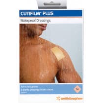 Cutifilm Plus Waterproof Dressing Tan 10 x 8cm 5 Pack
