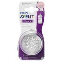 Avent Natural Variable Flow Teats 3m 2 Pack