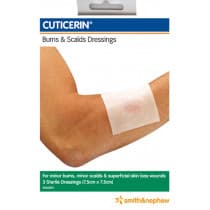 Cuticerin Burn & Scalds Dressing 7.5cm x 7.5 cm 3 Pack
