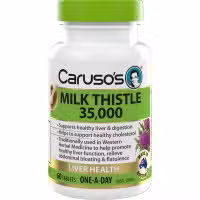 Carusos Milk Thistle 60 Tablets