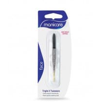 Manicare Triple X Tweezers Gold Tipped