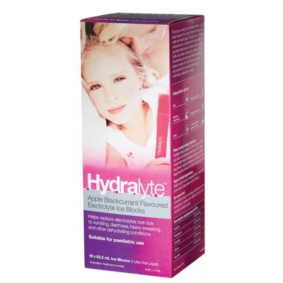 Hydralyte Ice Blocks Apple & Blackcurrant for Fast Hydration at Chempro Online