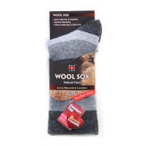 Sox & Lox Everyday Diabetic Friendly (Wool) Socks Dark Grey 3 Toned  (Size 2 - 8)