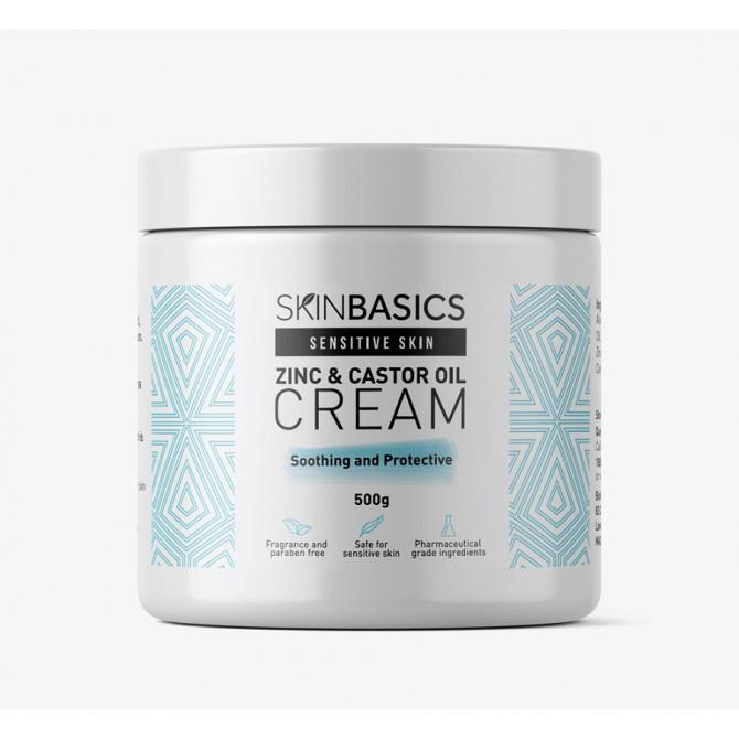 Buy Skin Basics Zinc & Castor Oil Cream Jar 500g Online Chempro Chemists