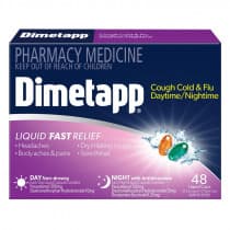 Dimetapp Day & Night Cough Cold & Flu 48 Liquid Capsules