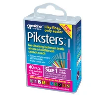 Piksters Size 1 Purple 40 Pack