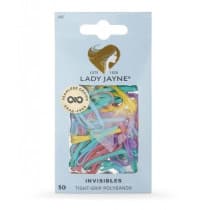 Lady Jayne Pastel Snagless Elastomer Elastics Assorted 50 Pack