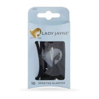 Lady Jayne Black Super Hold Thick Elastics 10 Pack