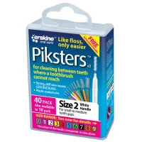 Piksters Size 2 White 40 Pack