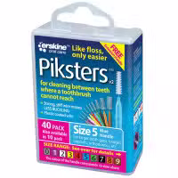 Piksters Size 5 Blue 40 Pack