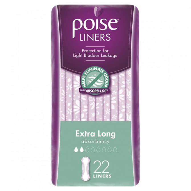 Buy Poise Liners Extra Long 22 Pack Online Chempro Chemists
