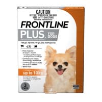 Frontline Plus For Small Dogs 0 to 10kg 3 Pack