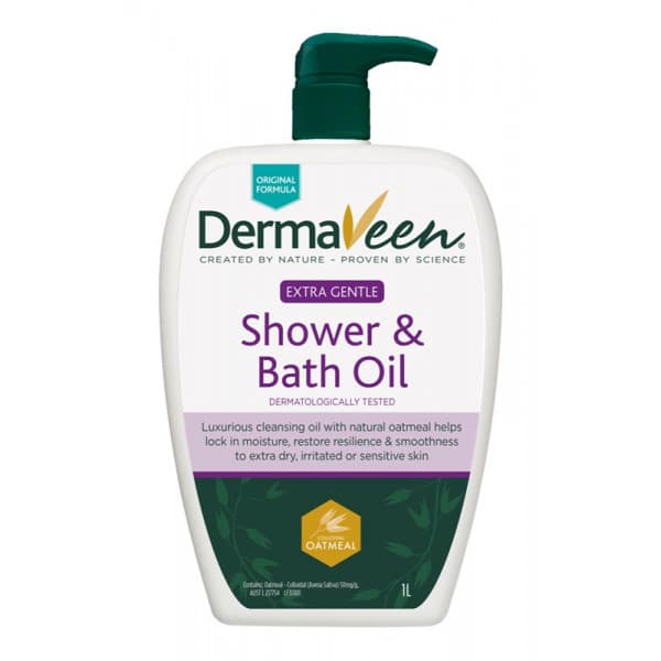 Buy Dermaveen Extra Gentle Shower & Bath Oil 1 Litre Online Chempro