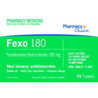 Pharmacy Choice Fexofenadine 180mg 70 Tablets