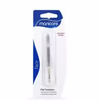 Manicare Flat Tweezers Gold Tipped 1 Pack