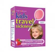Key Sun Kids Travel Sickness Strawberry Flavoured 10 Lozenges