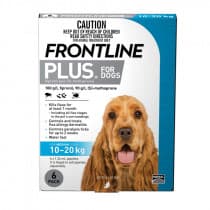 Frontline Plus For Medium Dogs 10-20kg 6 Pack