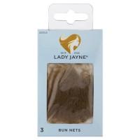 Lady Jayne Light Brown Bun Nets 3 Pack