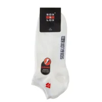 Sox and Lox Mens Sneaker Sports Socks White Size 7 to 11