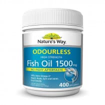 Natures Way Fish Oil True Odourless 1500mg 400 Capsules