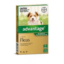 Advantage  For Dogs 0-4kg 4 Pack