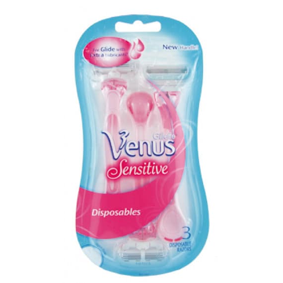 Buy Gillette Venus Sensitive Disposable Razors 3 Pack Online Chempro
