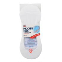 Sox & Lox Ladies Sports Cushioned Hidden Socks White (Size 3 - 9)