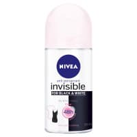 Nivea Invisible For Black and White Clear Roll On Deodorant 50ml