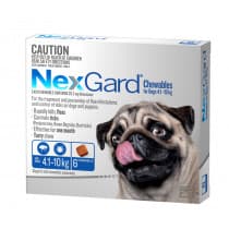 Nexgard Chewables for Small Dogs 4.1 - 10kg Blue 6 Pack