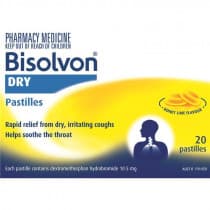 Bisolvon Dry Honey Lime 20 Pastille