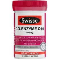 Swisse Ultiboost Co Enzyme Q10 150mg 50 Capsules