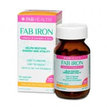 Fab Iron + Vitamin B Complex & Zinc 60 Capsules