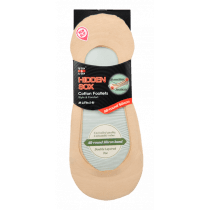 Sox & Lox Ladies Low Hidden With Silicon Band Socks Beige (Size 5 - 9)