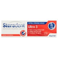 Steradent Denture Fixative Cream Ultra 3 Extra Strong Hold 40g